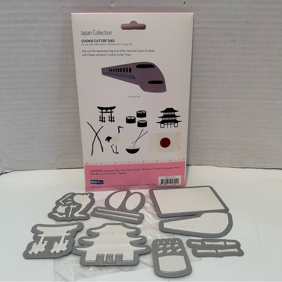 Quickutz 8-pc cookie cutter dies - JAPAN Collection - Picture 2 of 7